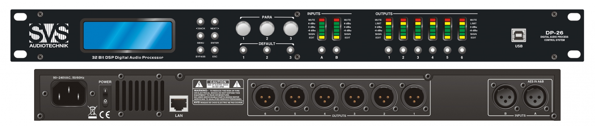 SVS Audiotechnik DP-26 Цифровой процессор: 2 входа 6 выходов в Карачаево-Черкесии