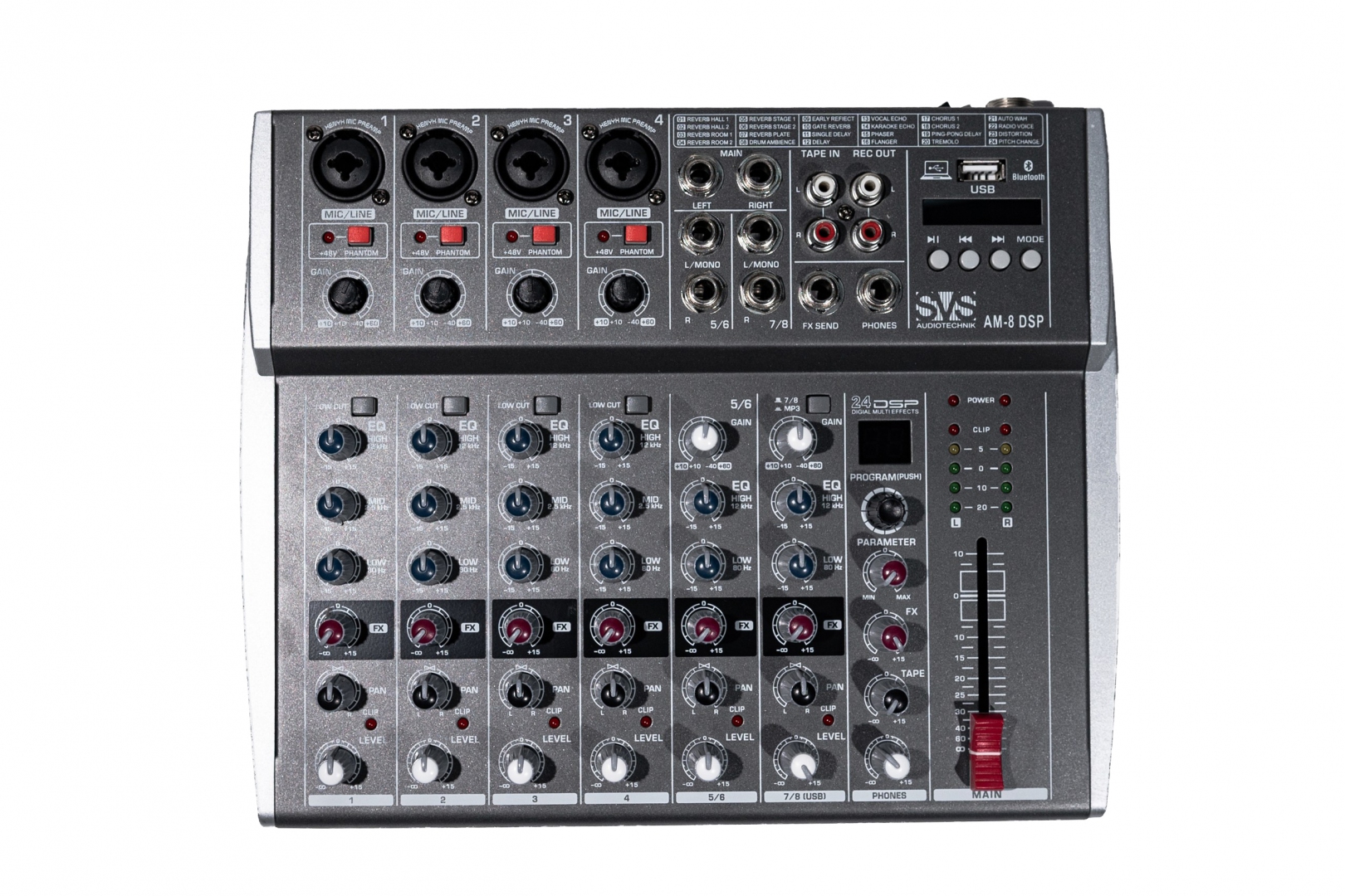 SVS Audiotechnik mixers AM-8 DSP Микшерный пульт аналоговый, 8-канальный в Карачаево-Черкесии
